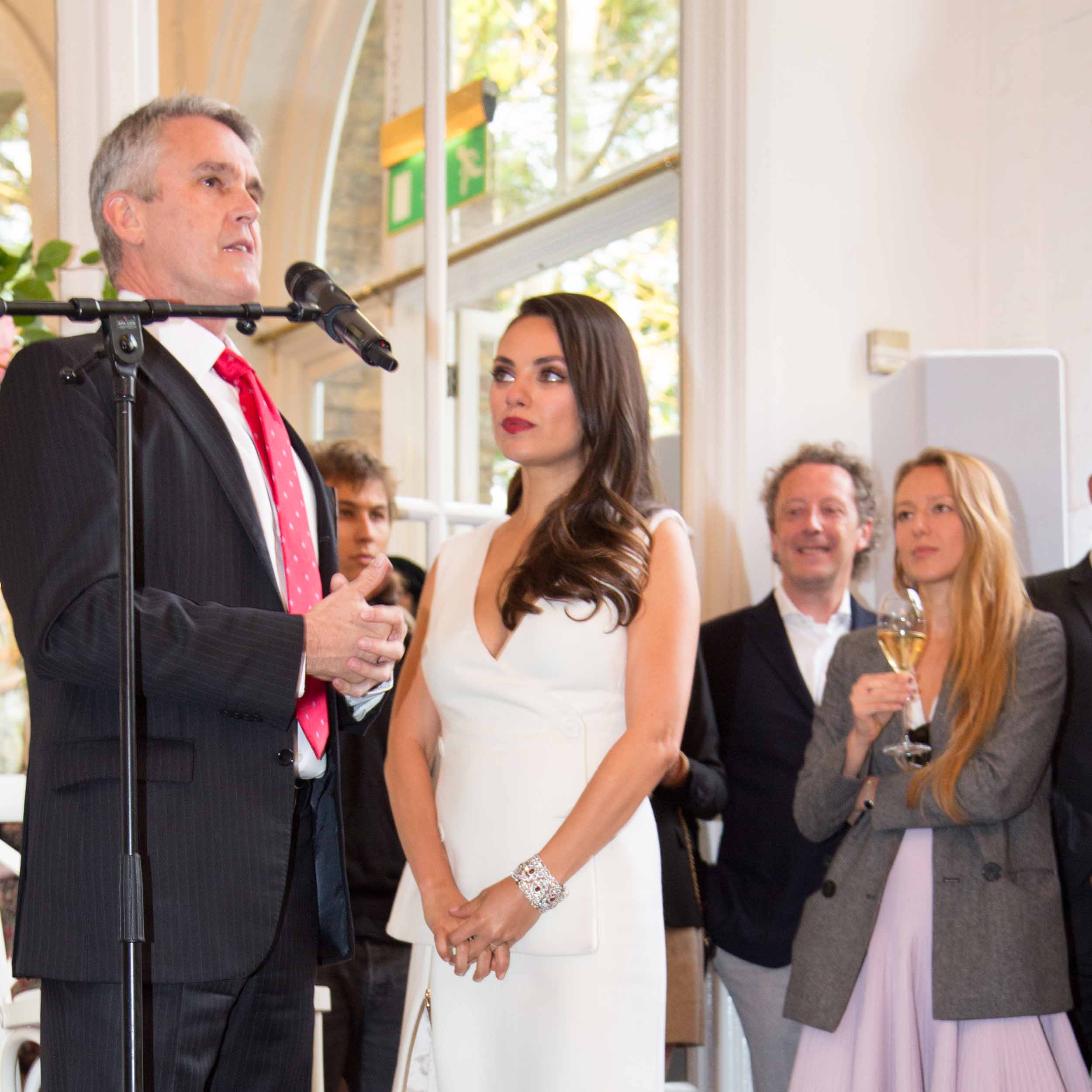 MILA KUNIS, THE FACE OF GEMFIELDS, SHINES AT RUBY LAUNCH: THE ORANGERY, HOLLAND PARK LONDON