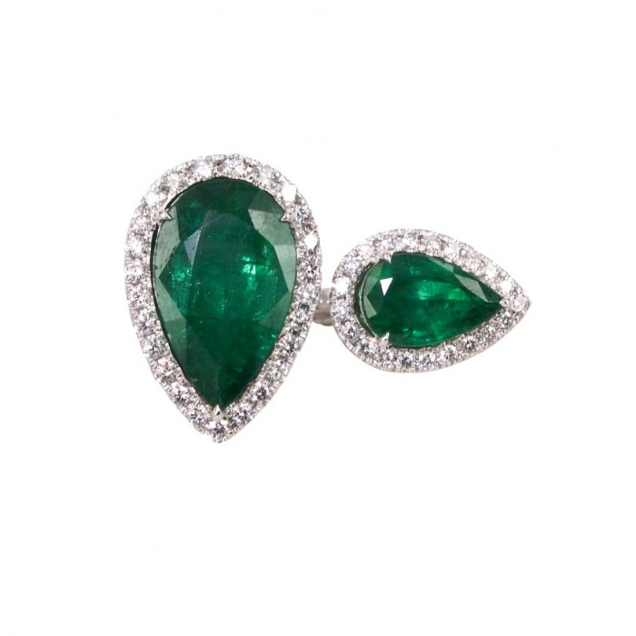 Zambian Emeralds Ring, $11,700