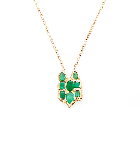 Lucifer Vir Honestus Emerald Necklace $15,370