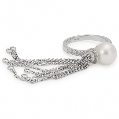 APM MONACO pearl silver ring £70