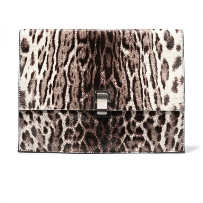 PROENZA SCHOULER Leopard-print clutch £298