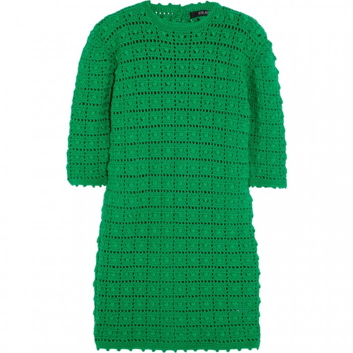 SIBLING Crocheted merino wool mini dress £380