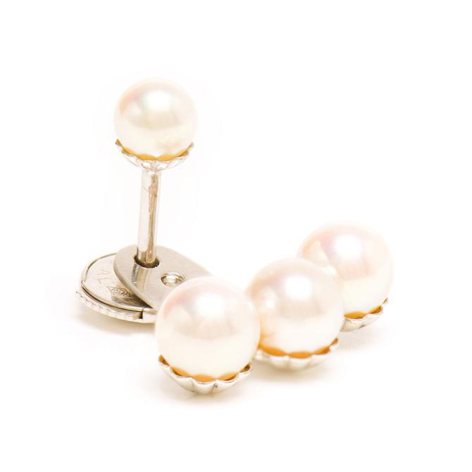 YVONNE LEON 18k Gold and Pearl Stud Earring