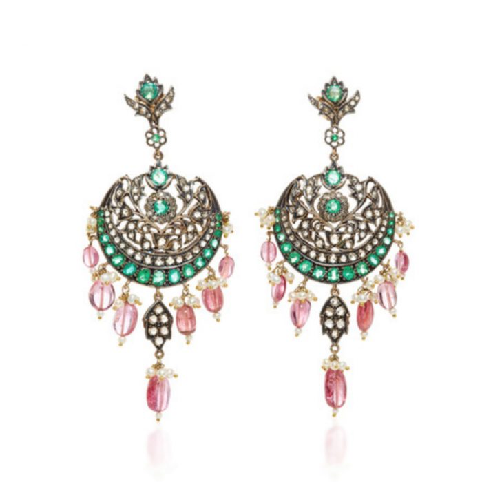 AMRAPALI Diamonds & Emeralds Earrings