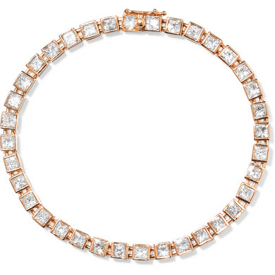 TIFFANY & CO T Tennis 18K Rose Gold Diamond Bracelet