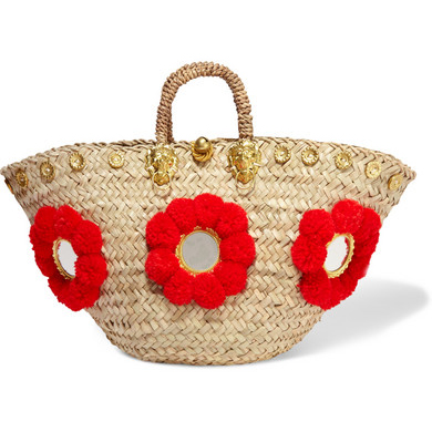 MUZUNGU SISTERS Sicilian embellished straw basket