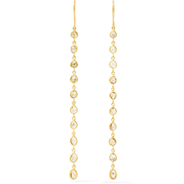 PIPPA SMALL 18-karat gold diamond earrings