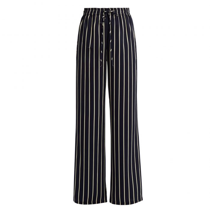 RAEY Striped wide-leg satin trousers