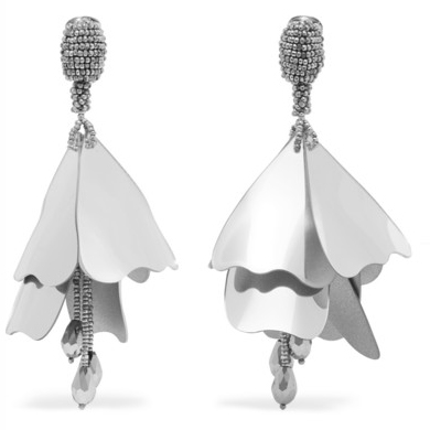 OSCAR DE LA RENTA Silver-tone earrings