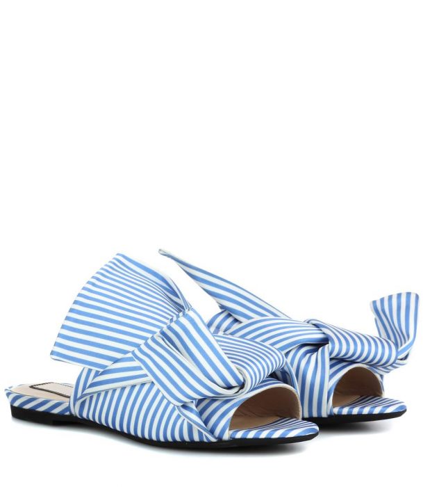 N°21 Striped slip-on sandals