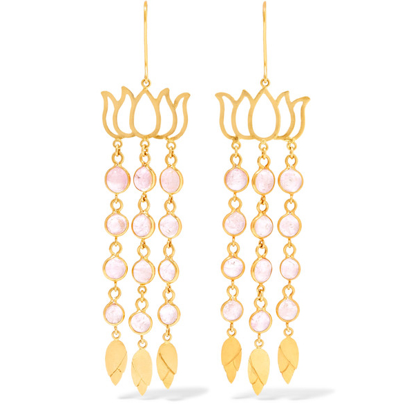 Pippa Small 18-Karat Gold Tourmaline Earrings