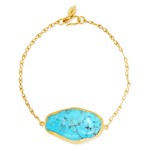 Pippa Small 18-Karat Gold Turquoise Bracelet