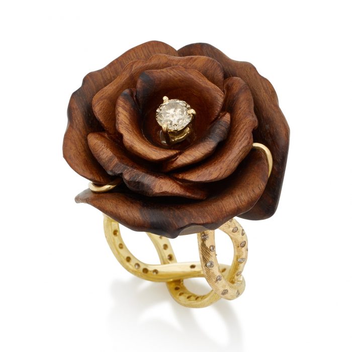Silvia Furmanovich Marquetry Rose Ring