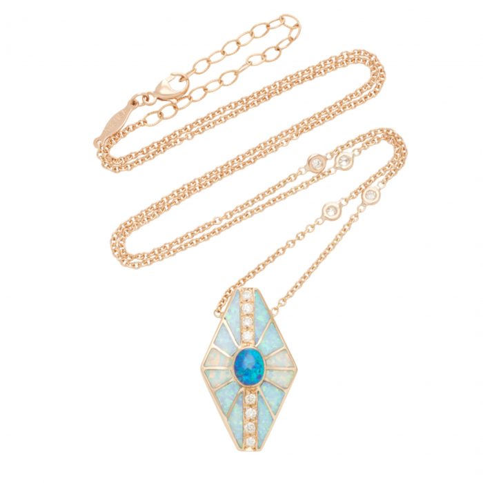 Jacquie Aiche One-Of-A-Kind Opal Inlay Necklace