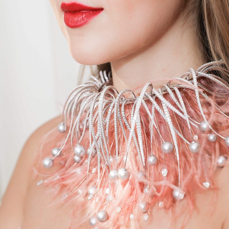 WHAT GOES INTO WINNING COUTURE DESIGN AWARDS? MIKE JOSEPH FEATHER CHOKER REVIEW